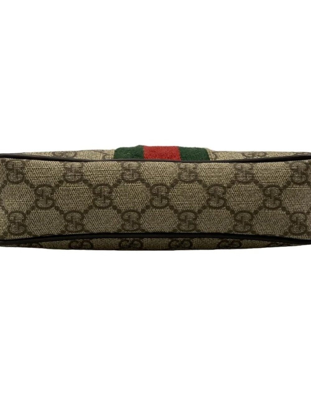 GUCCI GG Plus/GG Supreme/Sherry (Web) 162910 Dark Brown Red Multi PVC Leather - Picture 5 of 15